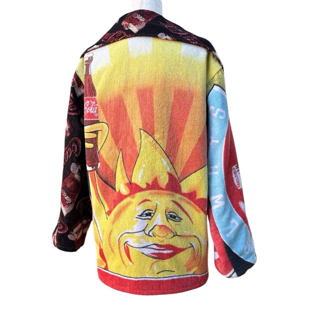 Reworked vintage 90’s Coca-Cola towel jacket
